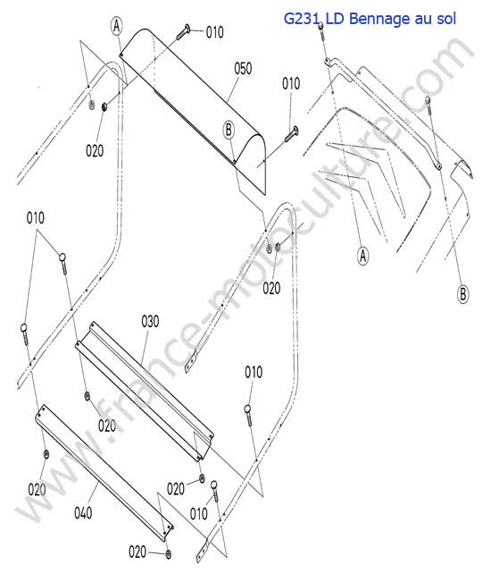 Carter bac LD KUBOTA G231