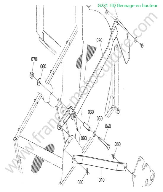 Bras ARG bac HD KUBOTA G231