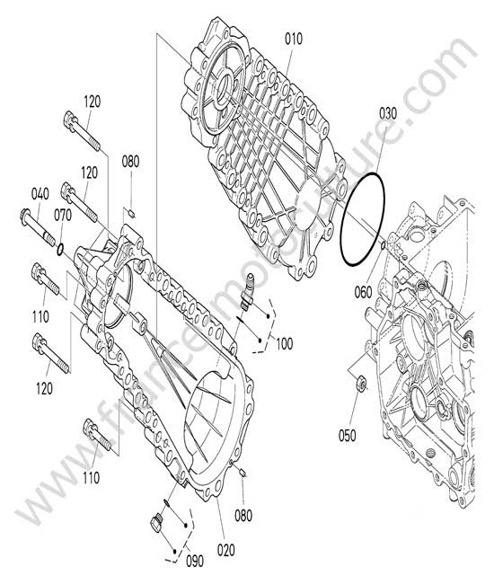 Carter pont droit KUBOTA G231