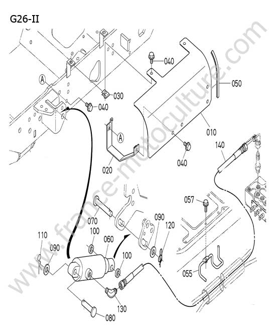 Circuit hydraulique relevage : KUBOTA - G26-II
