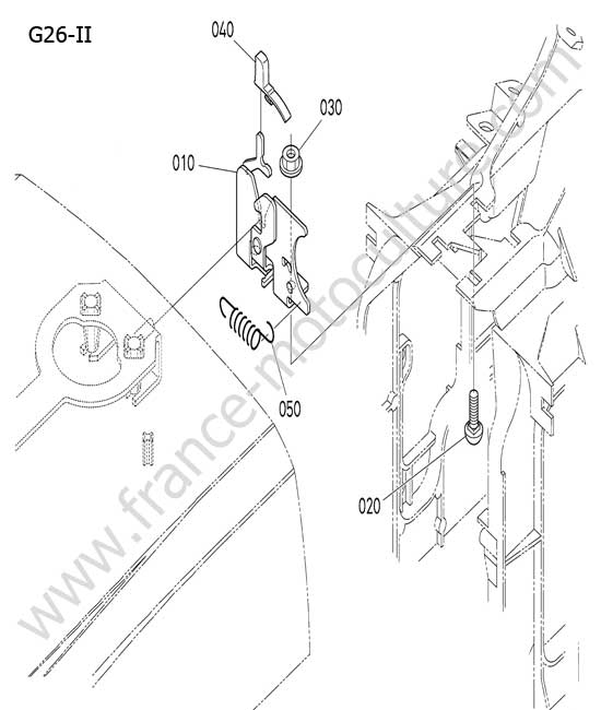 Serrure de capot KUBOTA G26-II
