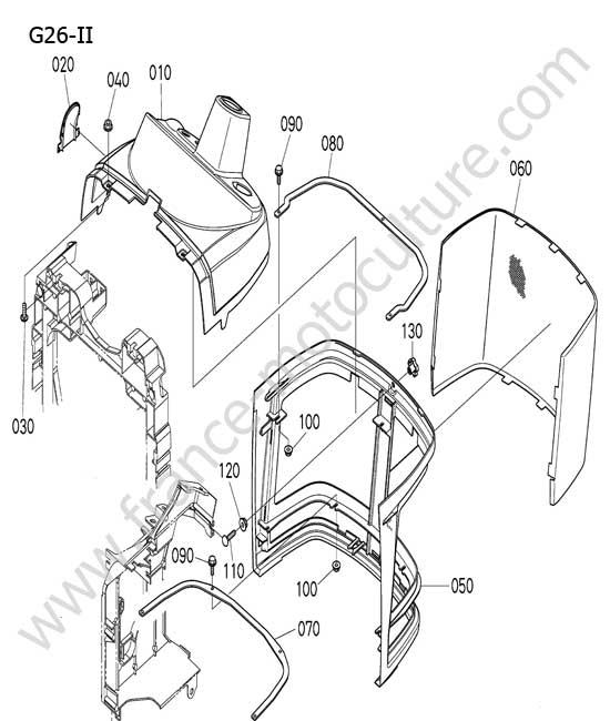 Carter tableau de bord KUBOTA G26-II