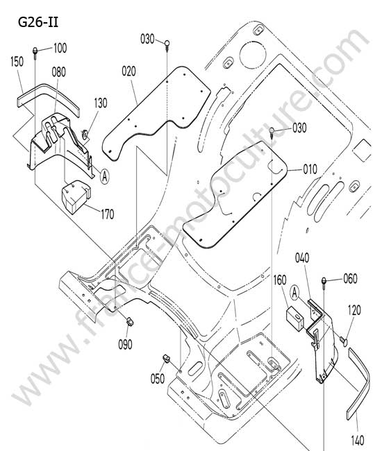 Marche pieds KUBOTA G26-II