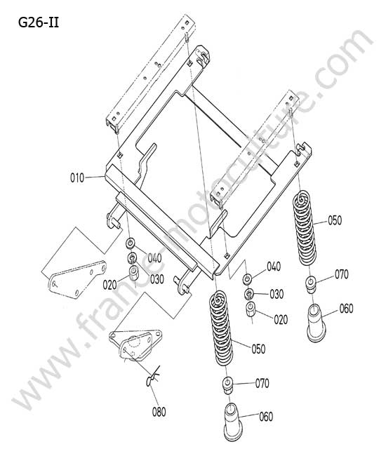 Support de siege KUBOTA G26-II