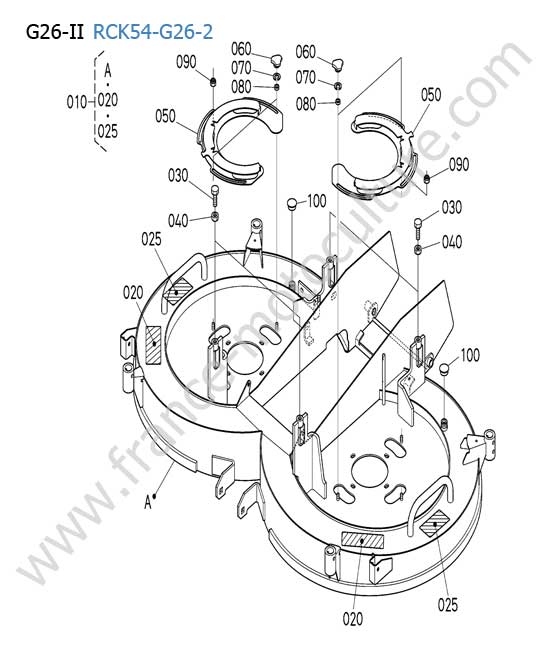 Carter de coupe KUBOTA G26-II