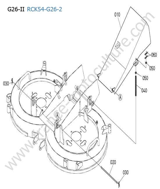 Conduit plateau de coupe KUBOTA G26-II