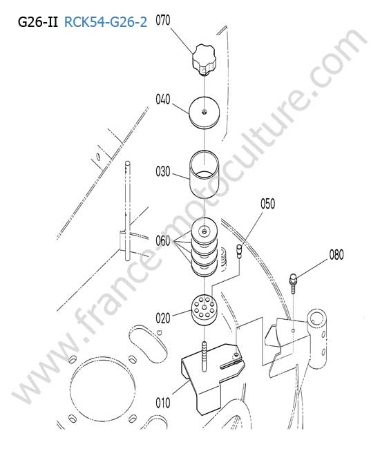Kit support coupe KUBOTA G26-II