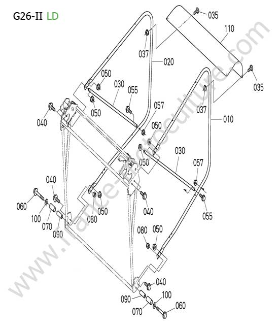 Chassis bac LD KUBOTA G26-II