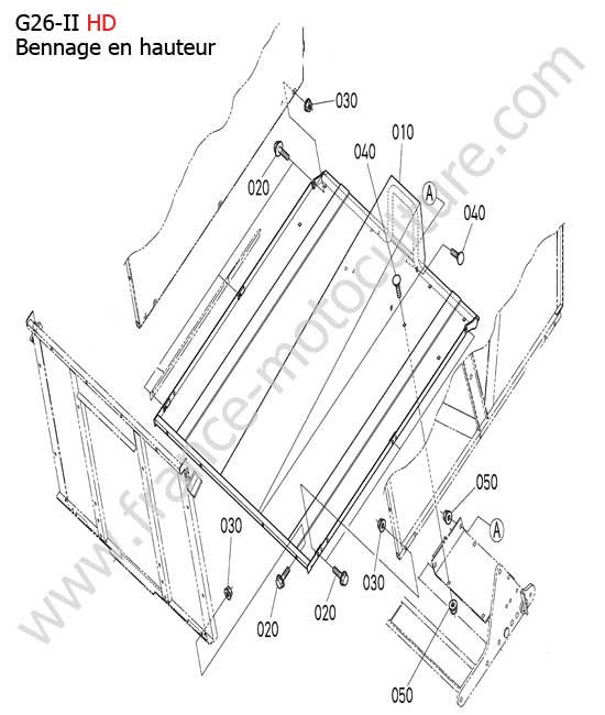 Fond de bac HD KUBOTA G26-II