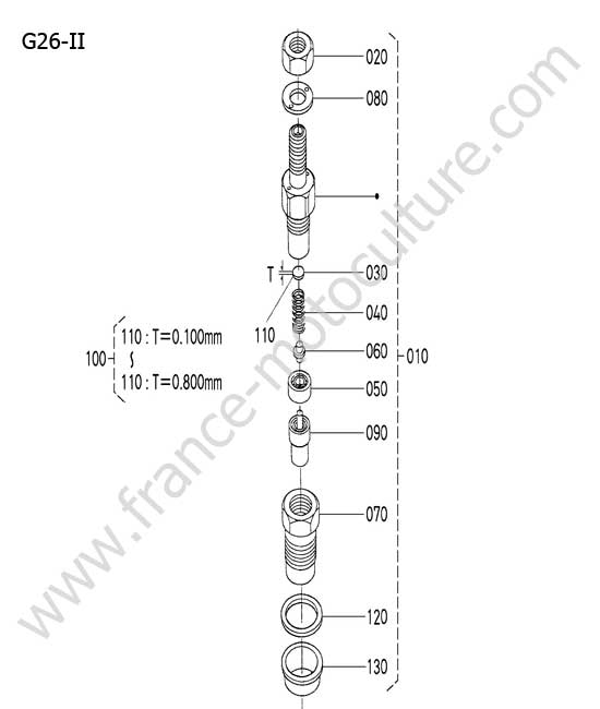 Injecteur KUBOTA G26-II