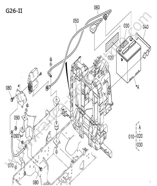 Faisceau batterie KUBOTA G26-II