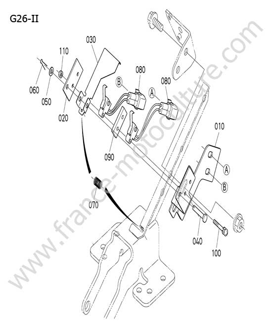 Contacteurs capot KUBOTA G26-II