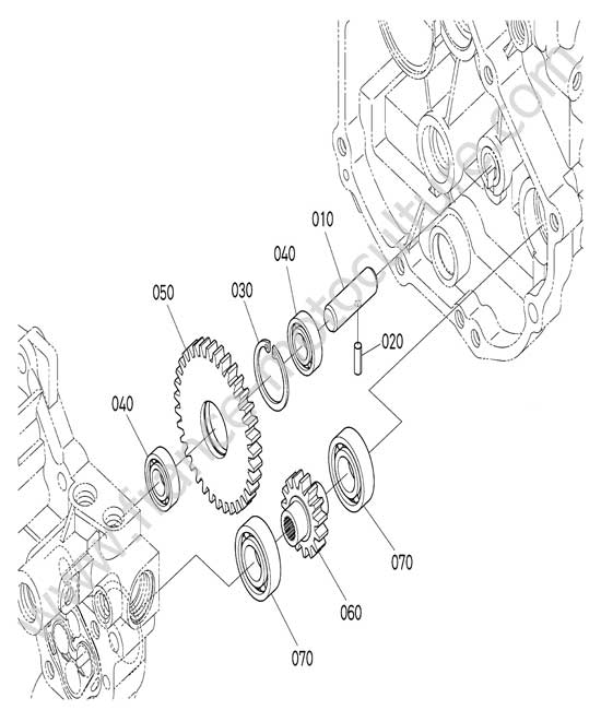 Arbre de frein KUBOTA G26-II