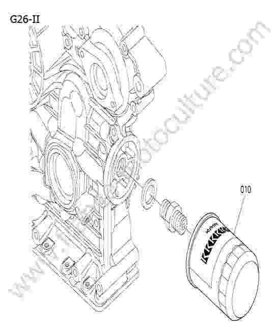 KUBOTA - G26-II : Filtre huile moteur