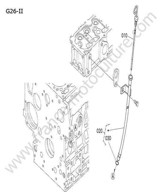 Jauge huile moteur KUBOTA G26-II