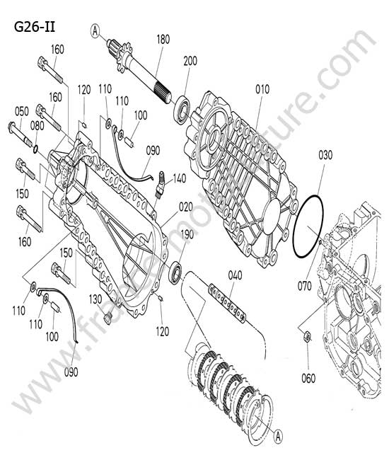 Carter pont ARD KUBOTA G26-II