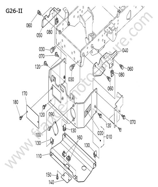 Couvercle PDF avant KUBOTA G26-II