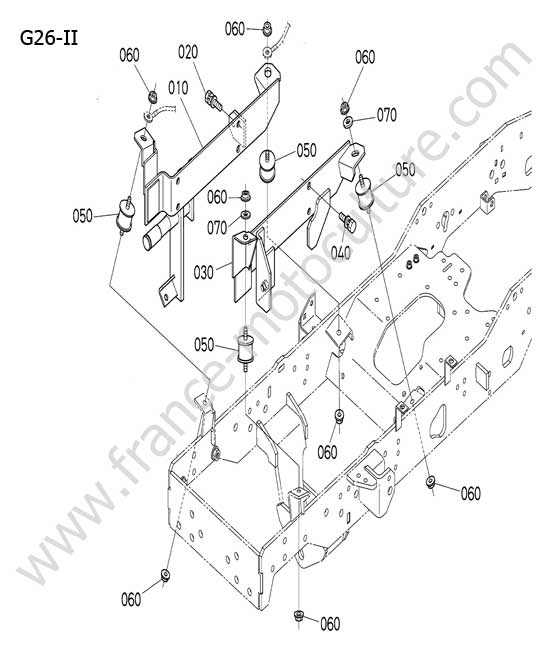 Support moteur KUBOTA G26-II