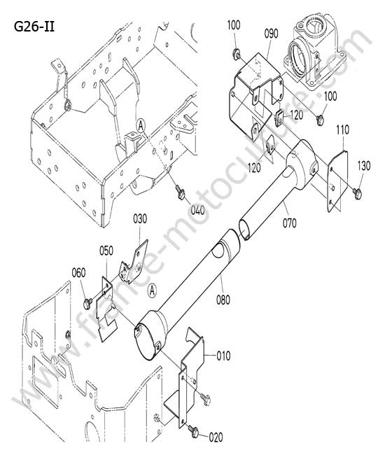 Protection cardan transmission KUBOTA G26-II