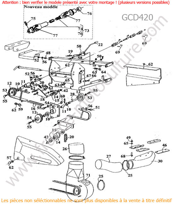 KUBOTA - GCD420 : Support transmission - GCD420