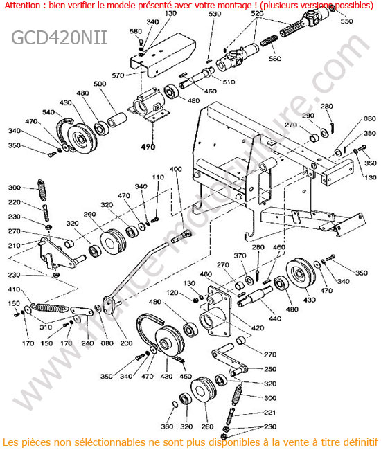 Transmission - GCD420NII KUBOTA GCD420