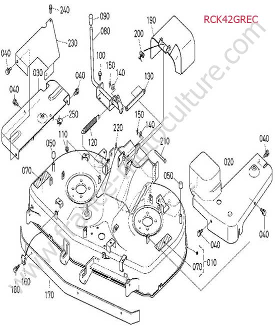 Protection plateau (EC) KUBOTA GR1600-II