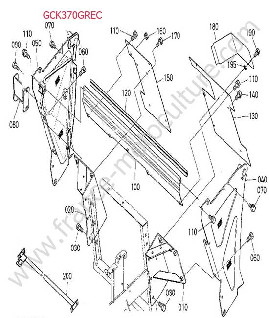 Chassis support bac (EC) KUBOTA GR1600-II