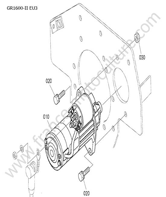 Demarreur KUBOTA GR1600-II