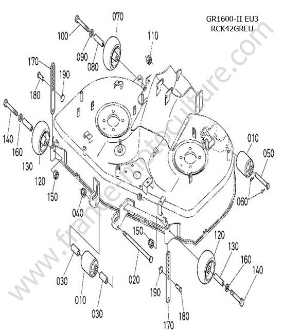 Galet plateau (EU) KUBOTA GR1600-II
