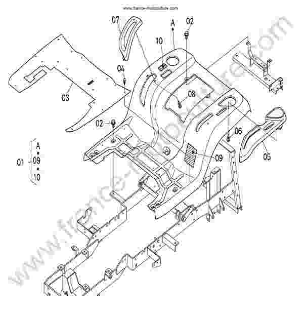 KUBOTA - GR1600 : Carrosserie - Aile