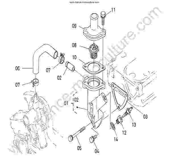 KUBOTA - GR1600 : Thermostat