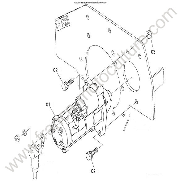 Demarreur KUBOTA GR1600