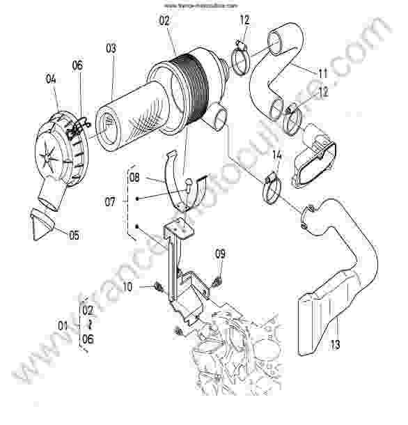 KUBOTA - GR1600 : Filtre air
