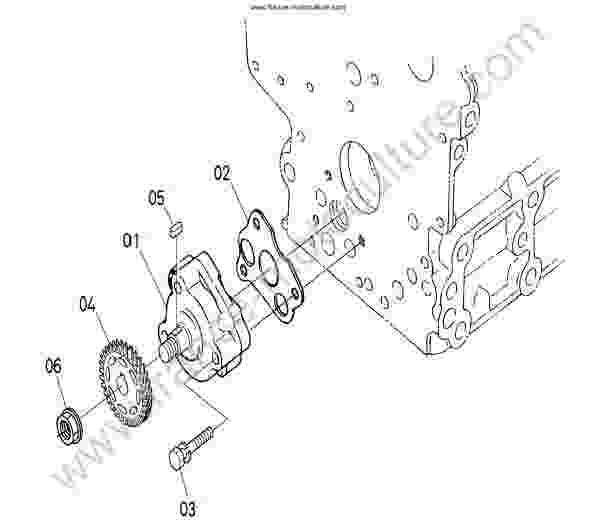 KUBOTA - GR1600 : Pompe a huile