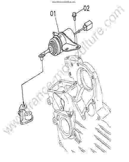 KUBOTA - GR1600 : Solenoide - arret moteur