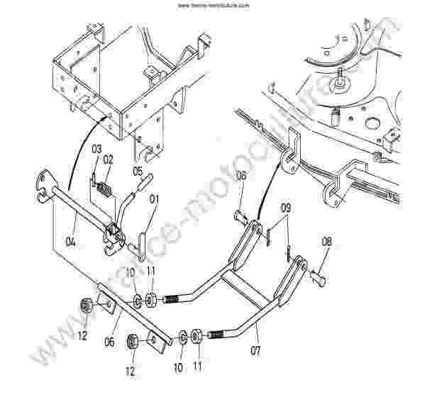 KUBOTA - GR1600 : Levier - maillon