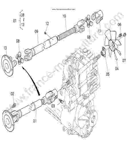 KUBOTA - GR1600 : Cardan transmission