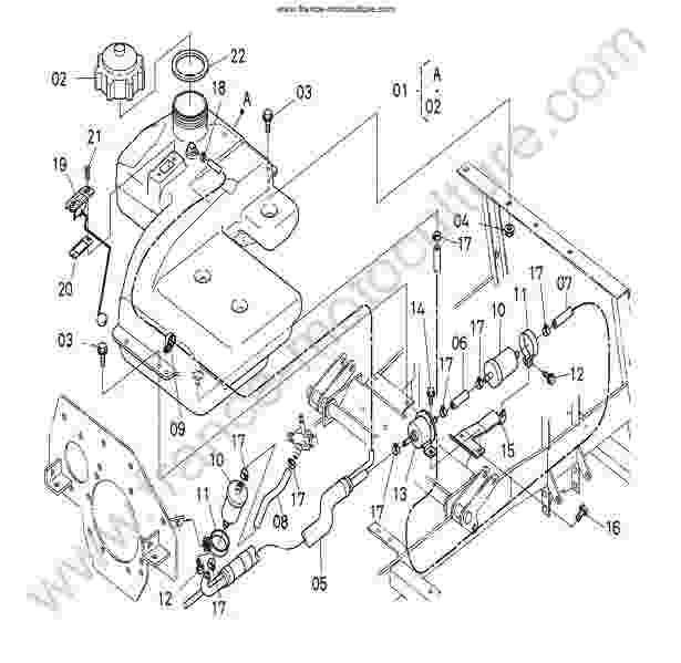 KUBOTA - GR1600 : Carburant - Reservoir