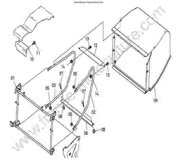 KUBOTA - GR1600 : Chassis - panier