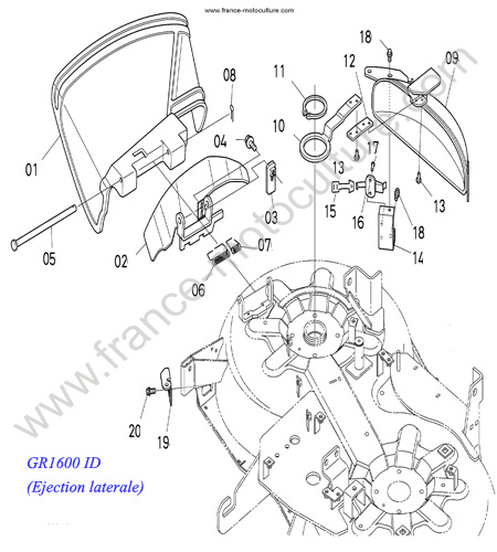 Couvercle (ID) KUBOTA GR1600