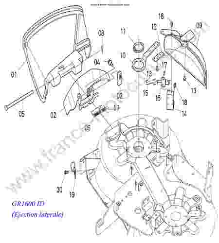 KUBOTA - GR1600 : Couvercle (ID)