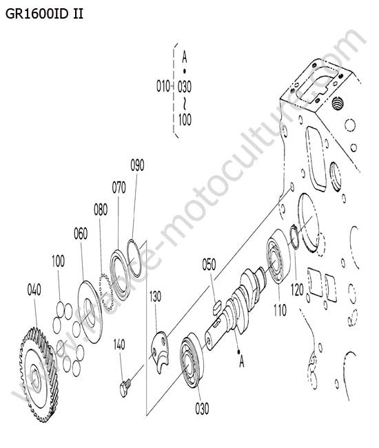 Arbre a cames de pompe KUBOTA GR1600ID-II