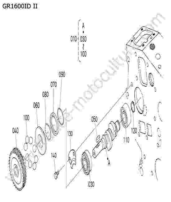 KUBOTA - GR1600ID-II : Arbre a cames de pompe