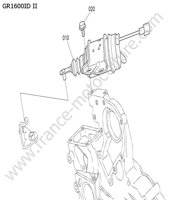 Solenoide arret moteur KUBOTA GR1600ID-II