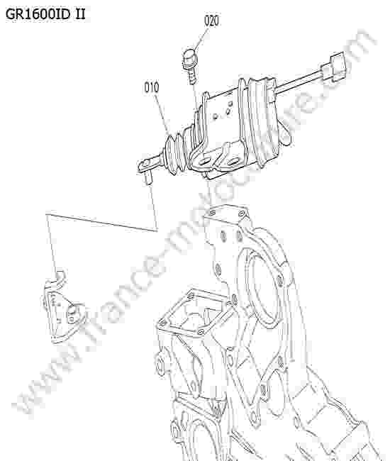 KUBOTA - GR1600ID-II : Solenoide arret moteur