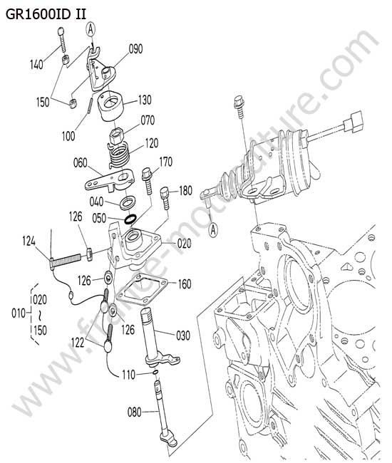 Plaque de limiteur KUBOTA GR1600ID-II