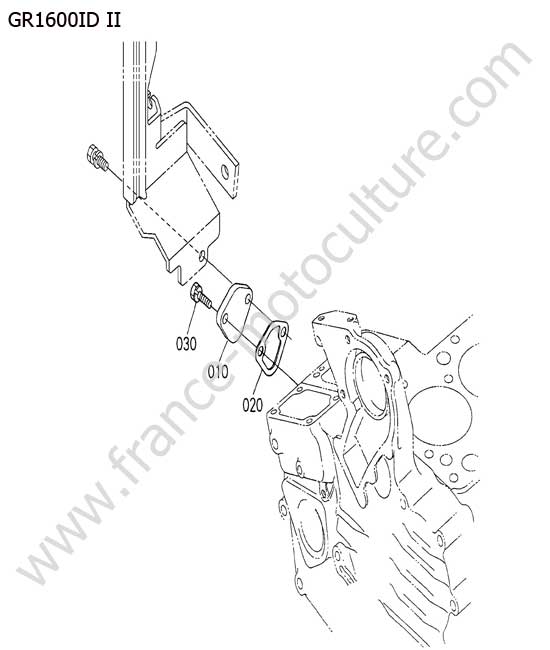 Couvercle de pompe KUBOTA GR1600ID-II