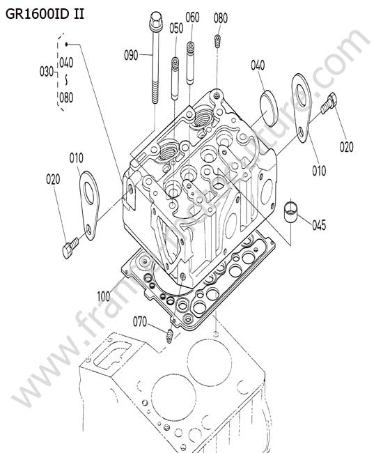 Culasse KUBOTA GR1600ID-II