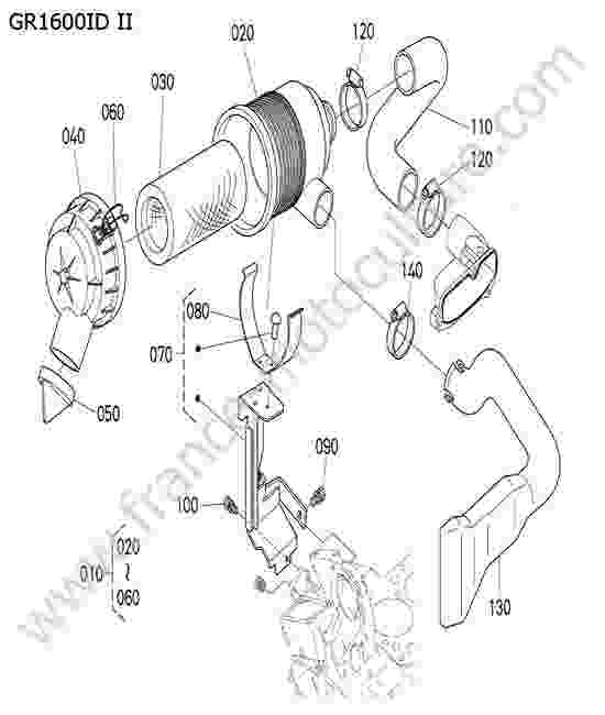 KUBOTA - GR1600ID-II : Filtre a air