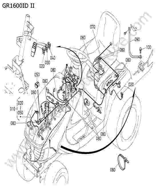 KUBOTA - GR1600ID-II : Fusibles - faisceau